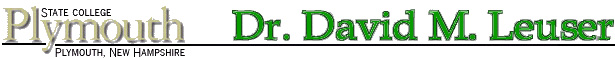 Dr. David Leuser's Homepage